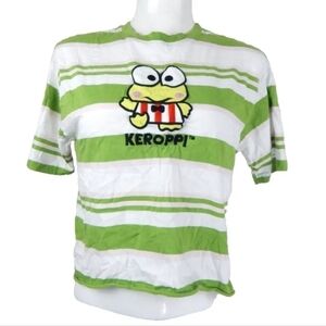 Sanrio Keroppi Embroidered Crop Tee
